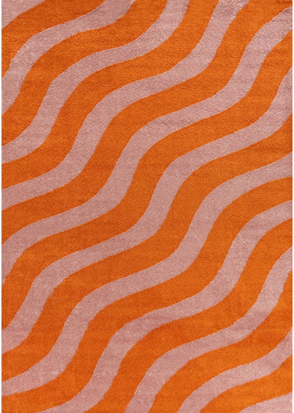 Joli Wave Orange & Pink Rug | Rectangular | 80x150cm − 200x290cm 240X340 cm The Rugs