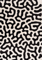 Joli Black & White Doodle Rug | Rectangular | 80x150cm − 200x290cm The Rugs