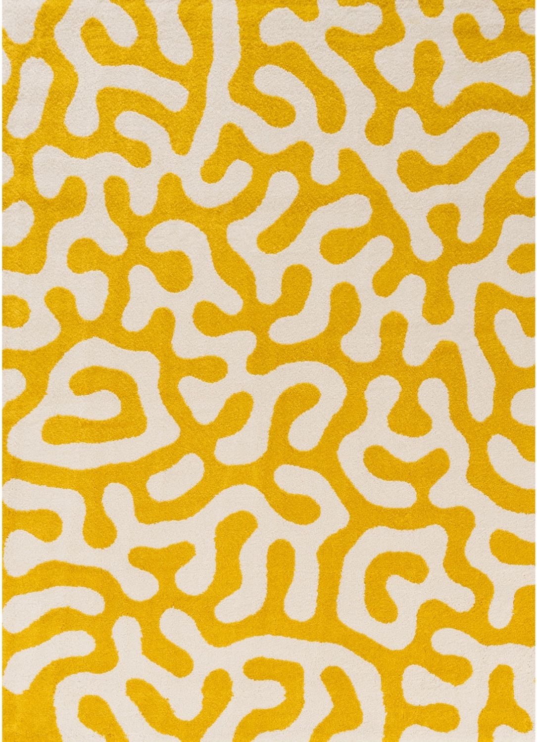 Joli Yellow & White Doodle Rug | Rectangular | 80x150cm − 200x290cm The Rugs