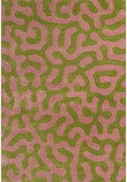Joli Green & Pink Doodle Rug | Rectangular | 80x150cm − 200x290cm The Rugs