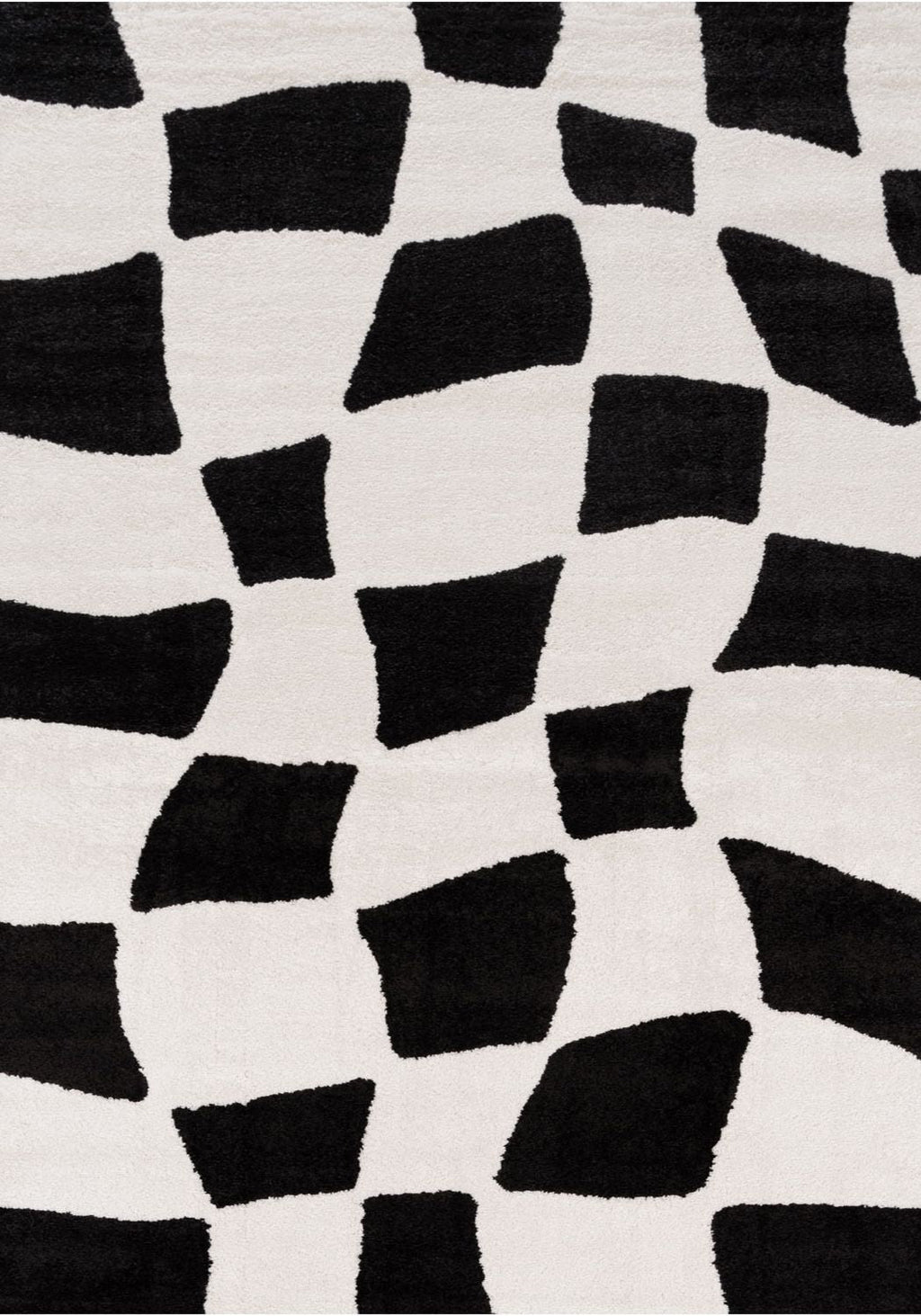 Joli Checkered Black & White Rug | Rectangular | 80x150cm − 200x290cm The Rugs