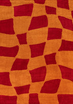 Joli Checkered Red & Orange Rug | Rectangular | 80x150cm − 200x290cm The Rugs