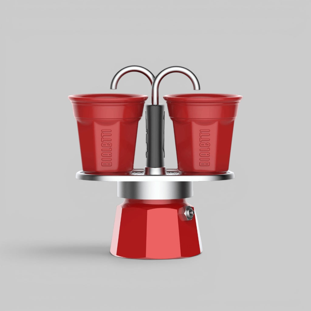 Bialetti Mini Express Double Serve (2 Cups & 2 Cup Coffee Maker) Brew Italia